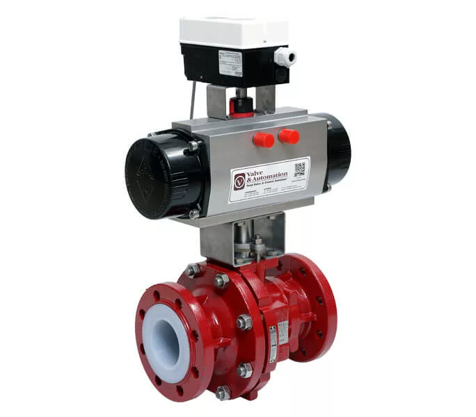 Richter KN valve with pneumatic actuator for automated chemical isolation & control