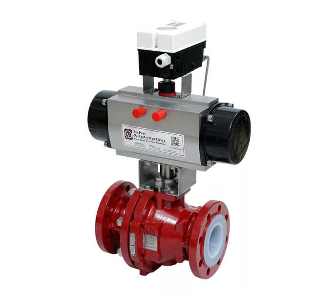 Richter KN valve with pneumatic actuator for automated chemical isolation & control
