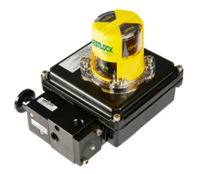 Quantum 789 rotary control monitor with Beacon indicator and Falcon solenoid valve from Westlock Controls